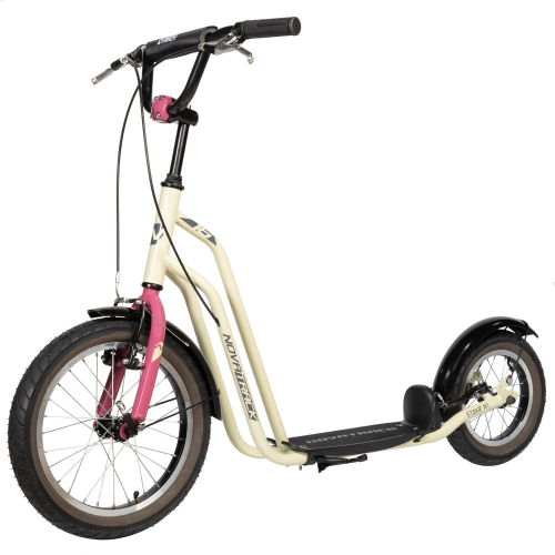 Самокат внедорожный Novatrack Stamp N1 16 (2024), бежевый