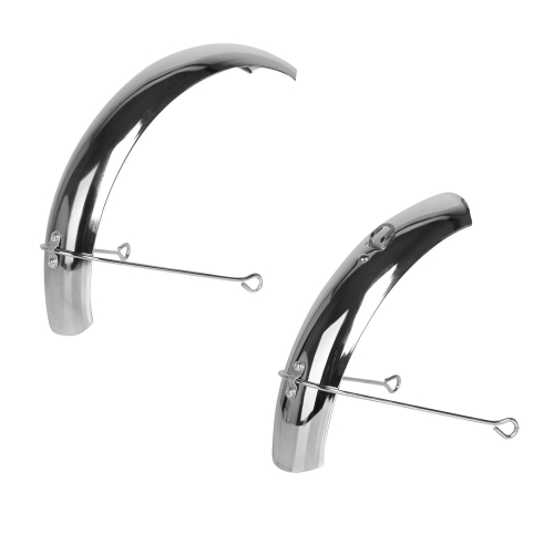 Крылья, переднее и заднее, для 12", хром