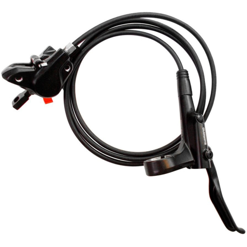 Тормоз Shimano MT-200, гидравлический дисковый задний (ручка, гидролиния 1430мм, калипер, колодки, адаптер 160мм), без упаковки, 00-180881