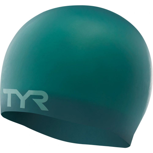 Шапочка для плавания TYR Wrinkle Free Silicone Cap, синий
