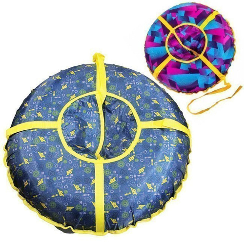 Тюбинг 105см Ватрушка ткань с рисунком 15-107Р