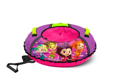 Тюбинг 90 см  с рисунком Сказочный патруль, фиолетовый