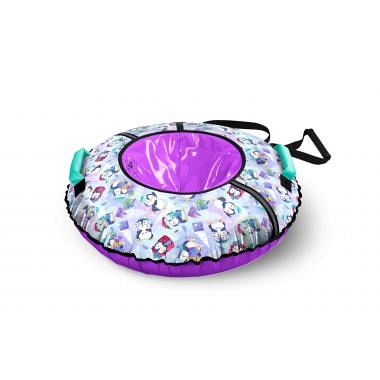 Тюбинг 95 см принтованный, фиолетовый