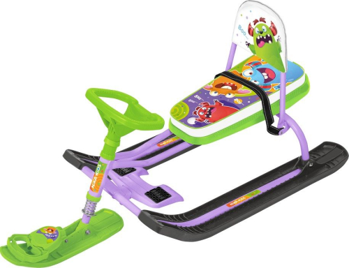 Снегокат Nika Kids "Тимка спорт 4-1", ТС4-1/МН, с монстриками