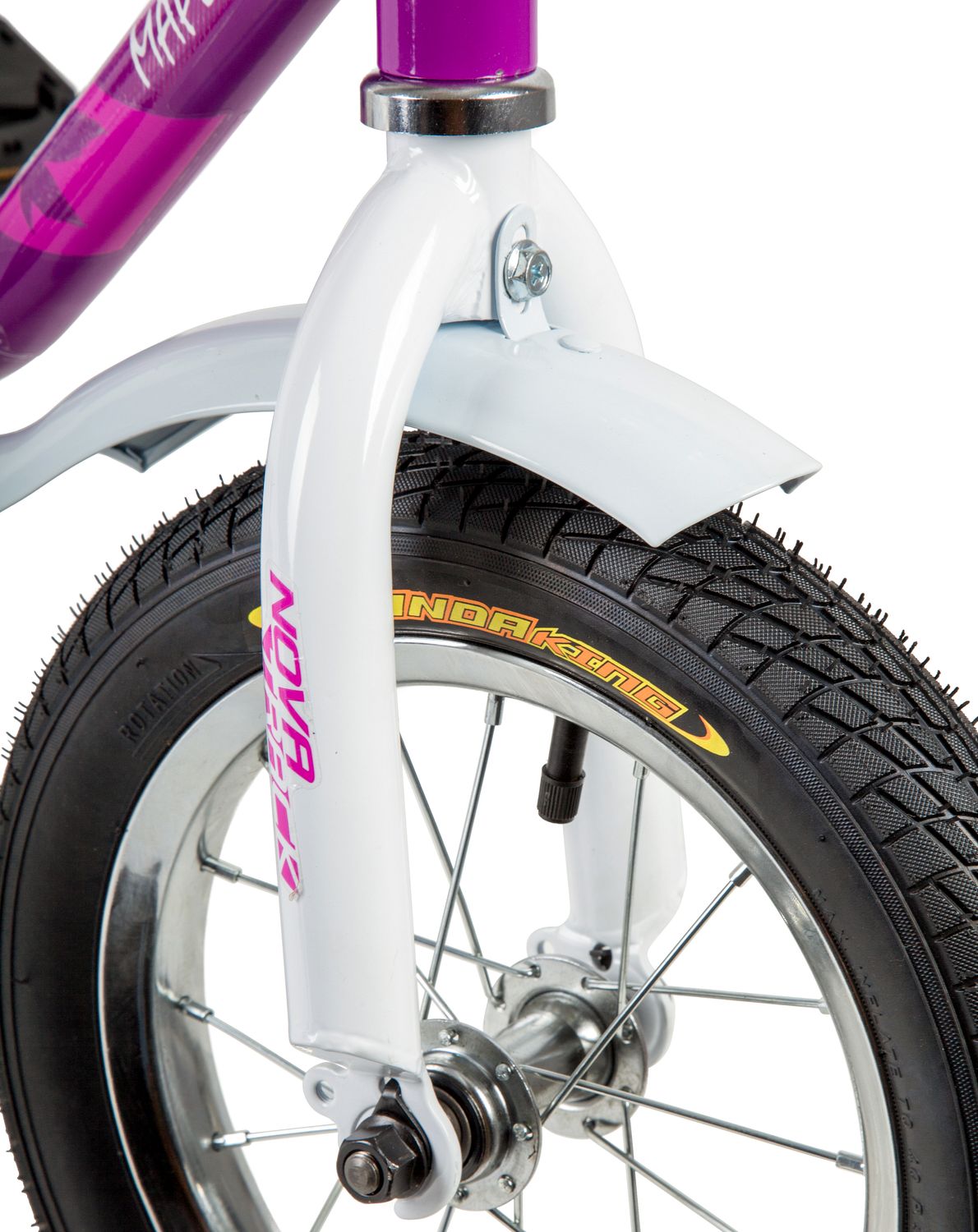 Велосипед NOVATRACK MAPLE 12" (2019), рама 8.5" (92-98 см), сиреневый