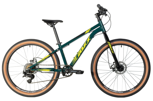 Велосипед Foxx Aztec JR 24 (2025), рама 12" (130-155 см), зеленый