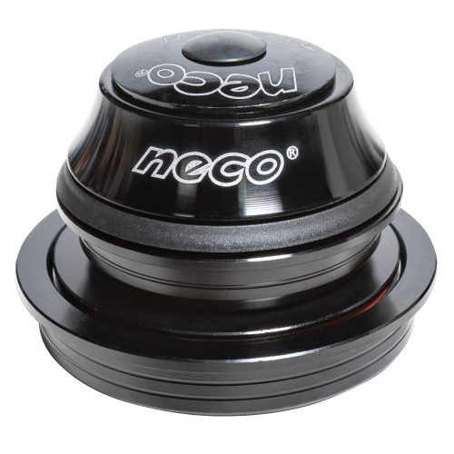 Рулевая колонка Neco H384AEM, ZS44/56, 1 1/8", алюм.чашки, пром.подшипники, черный