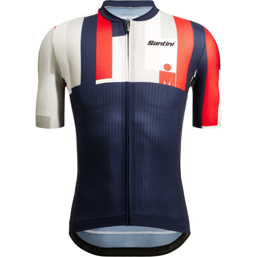 Веломайка Santini Aahonoui - Ironman SS Cycling Jersey, синий-красный