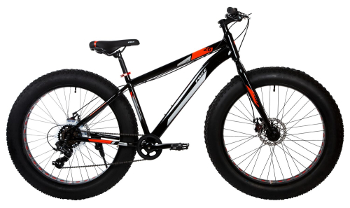 Велосипед FOXX JUMBO 26" (2021), рама 17" (165-175 см), черный