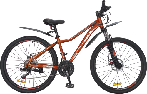 Велосипед Nameless S6300DW 26 (2025), рама 15" (155-165 см), оранжевый-серебристый