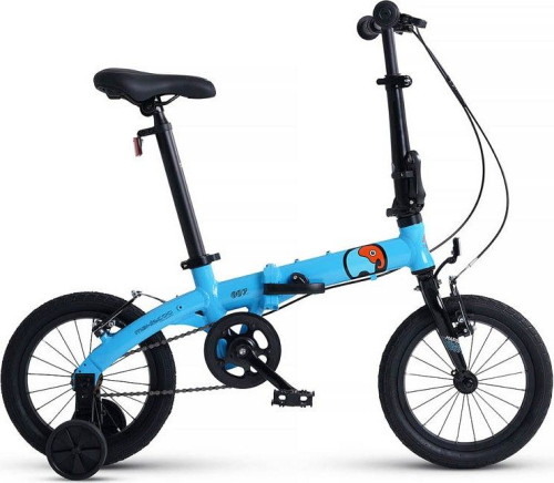 Велосипед детский складной Maxiscoo S007 Стандарт 14, синий