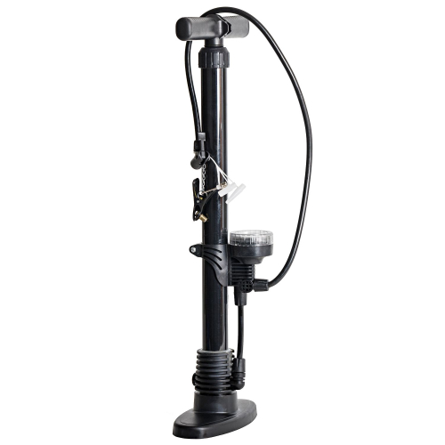 Насос напольный с манометром PAC 38x530, высокопрочный пластик, авто/вело ниппель + игла