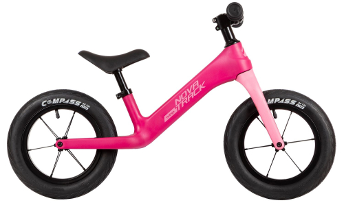 Беговел NOVATRACK INDIGO 12" (2022) (92-98 см), фиолетовый