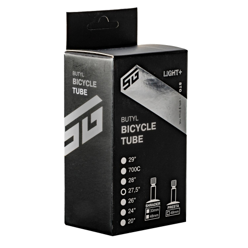 Камера велосипедная STG Light+, 27.5Х1.95/2.3, бутил, велониппель 48 мм, (упак.: коробка)