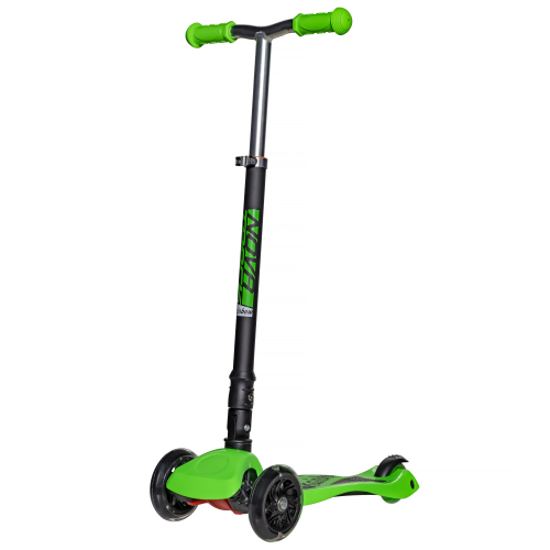 Самокат-кикборд Novatrack RainBow Start Folding (2020), зеленый