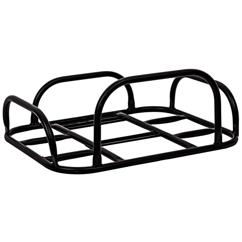 Багажник-платформа с крепежем на задний багажник, сталь, черный