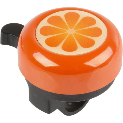 Звонок M-Wave Bella 3D "Orange", сталь/пластик, D=55мм, оранжевый (на блистере), 5-420139