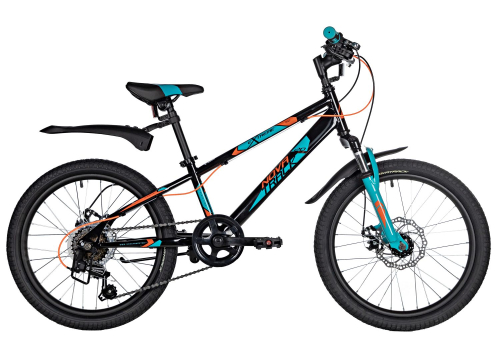 Велосипед NOVATRACK EXTREME Disc 20" (2021) (110-130 см), черный