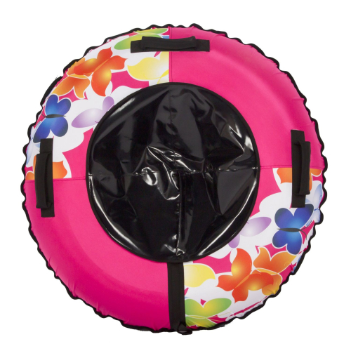 Тюбинг Snowstorm BZ-110_BUTTERFLY_V2, 110 см, розовый с черным