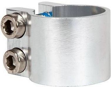 Зажим STG Х105187, 28.6 мм для рулей самокатов, с болтами, серебристый