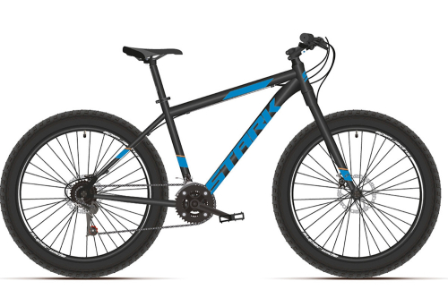 Велосипед Stark Fat 26.2 D (2021), рама 20" (175-185 см), черный