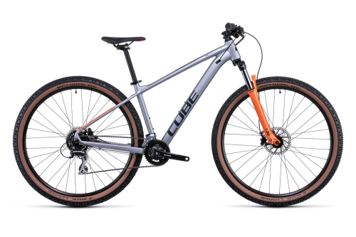 Велосипед Cube Aim Race (2022), рама 24" (195-205 см), серый