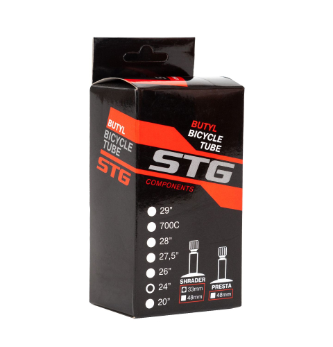 Камера велосипедная STG бутил 24"Х1,95" / 2,125" автонип. 33мм.