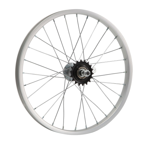 Колесо 18" заднее(без резины), одинарный алюм.обод 28 отв, втулка сталь DACHAN, гайка