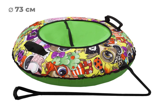 Тюбинг-ватрушка Тяни-Толкай 73см ОКСФОРД FANCY (С камерой), ТТ.002VR6