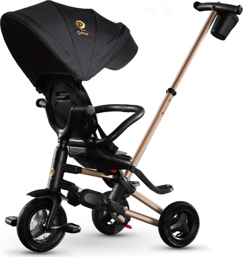 Велосипед трехколесный Qplay Nova (2024) (92-98 см), золотисто-черный