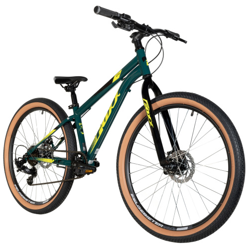 Велосипед Foxx Aztec JR 24 (2025), рама 12" (130-155 см), зеленый