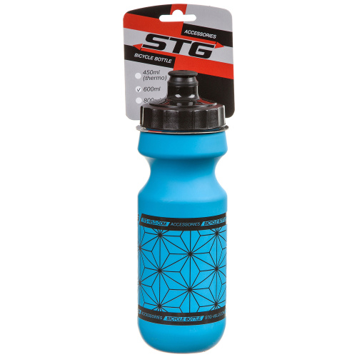 Велофляга STG CSB-542M, 600 мл, с автоклапаном, синий
