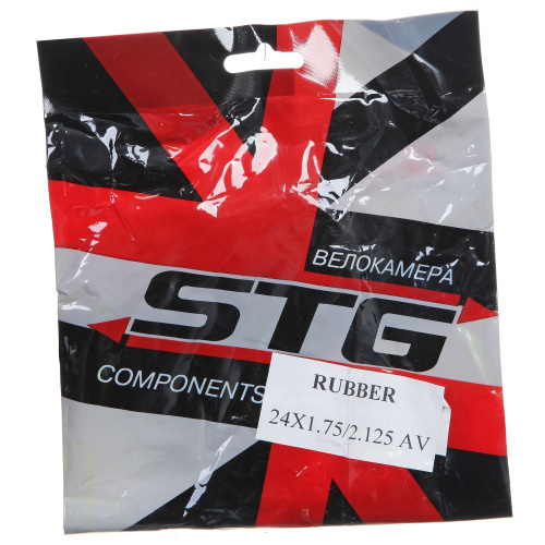 Камера велосипедная STG, резиновая,24Х1,75/2,125 автониппель 33мм