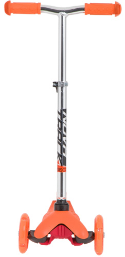 Самокат-кикборд Novatrack Disco-kids Basic Girl (2020), оранжевый