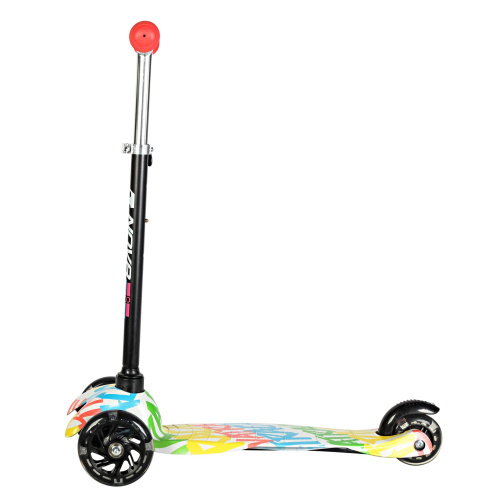 Кикборд Novatrack Disco-kids Graffiti (2024), черный