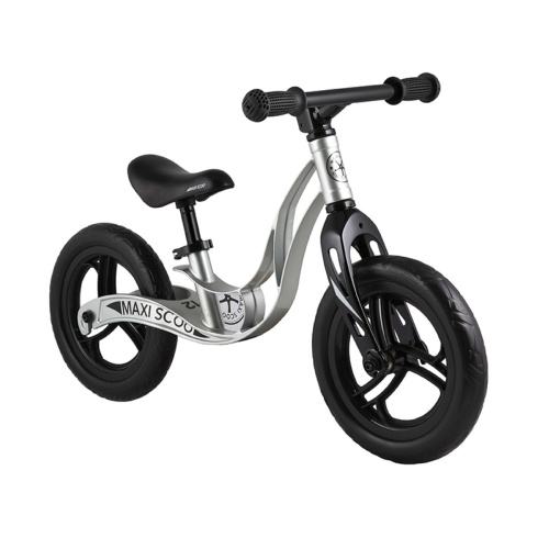 Беговел Maxiscoo Rocket Стандарт Плюс 12" (2022) (92-98 см), серебристый