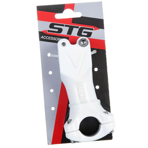 Вынос STG HS-078 80 мм, под руль 25,4 мм, белый, белый