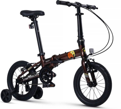 Велосипед детский складной Maxiscoo S007 Pro 14, бронзовый
