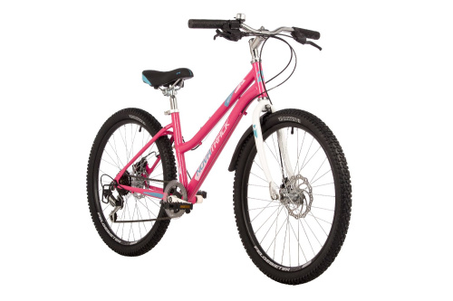 Велосипед Novatrack Jenny D 24" (2023), рама 14" (130-155 см), розовый