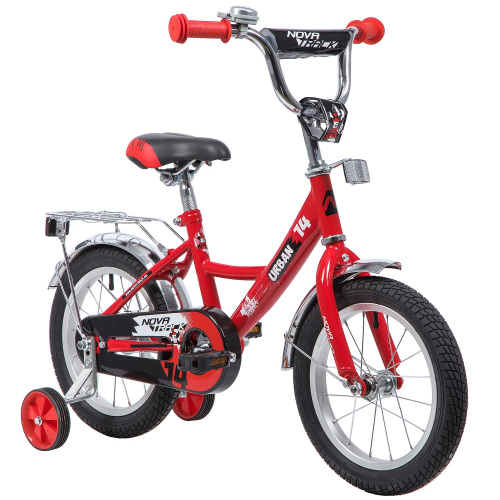 Велосипед NOVATRACK URBAN 14" (2019), рама 9" (98-110 см), красный