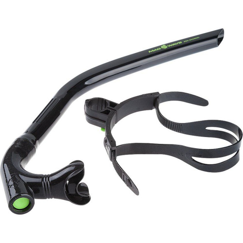 Дыхательный тренажер Mad Wave Pro Snorkel, черный