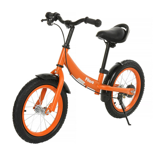 Беговел PITUSO Pulsar колеса AIR 14" (92-98 см), оранжевый