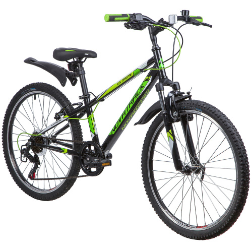 Велосипед NOVATRACK EXTREME 6-spd 24" (2019), рама 12" (130-155 см), черный