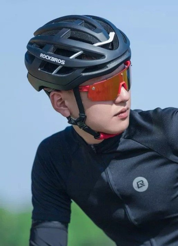 Очки велосипедные Rockbros, оправа серая с магнитными держателями, линза с поляризацией, RB_SP213GY, серый