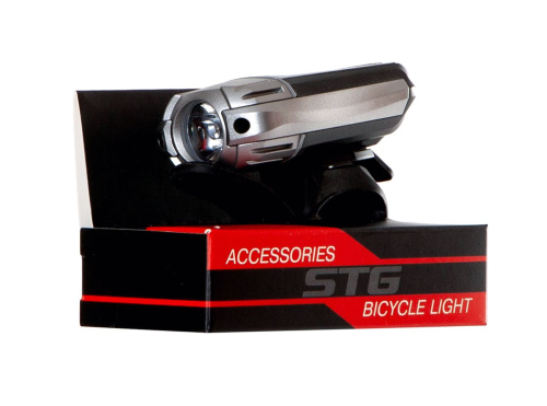 Фонарь передний STG FL1547  300lm 1200 mAH + крепеж на шлем