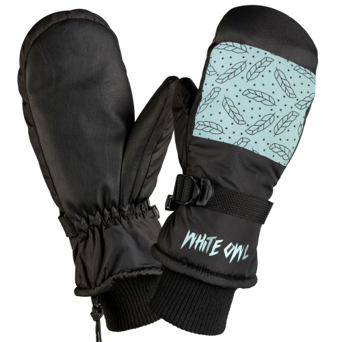 Варежки горнолыжные White Owl Pro Mitt Wmns, женские, черный-голубой
