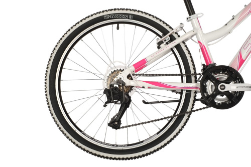 Велосипед STINGER LAGUNA 24" (2021), рама 14" (130-155 см), белый