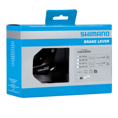 Ручка тормозная Shimano Deore, T610, левый, v-brake