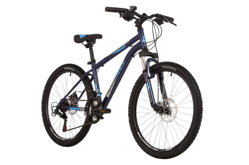 Велосипед Novatrack Action D 24" (2023), рама 14" (130-155 см), синий