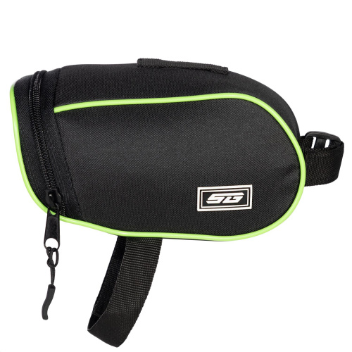 Велосумка под седло STG FB-004, размер 18х9х9 см, черный с зеленым